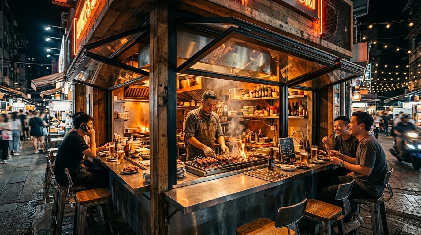 燒烤店/外面商店